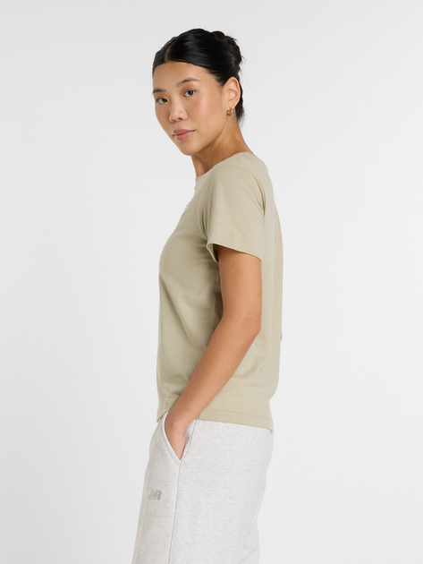 T-shirt damski bawełniany New Balance Sport Essentials Jersey WT41509 S Oliwkowy (197967348273) - obraz 3