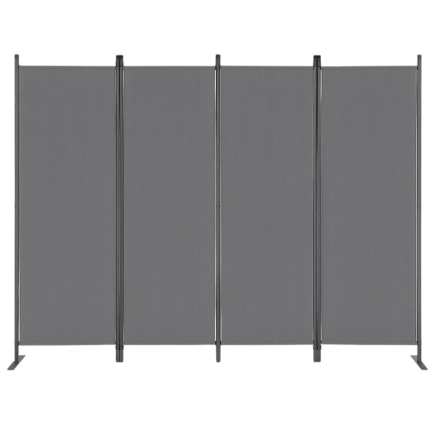 Składany parawan ogrodowy ModernHome by Multistore 4-panelowy 167 x 216 cm szary (AW-022/4TLG GREY) - obraz 2