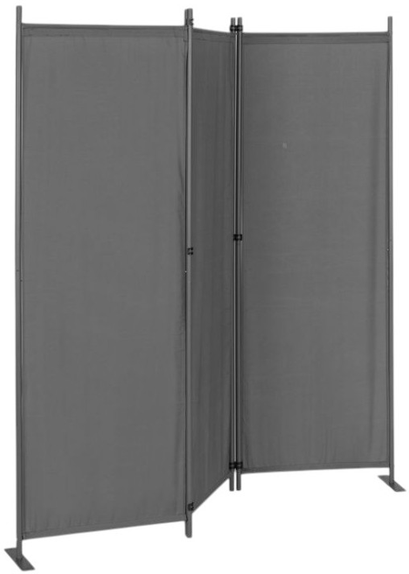 Składany parawan ogrodowy ModernHome by Multistore 3-panelowy 167 x 164 cm szary (AW-022/3TLG GREY) - obraz 2