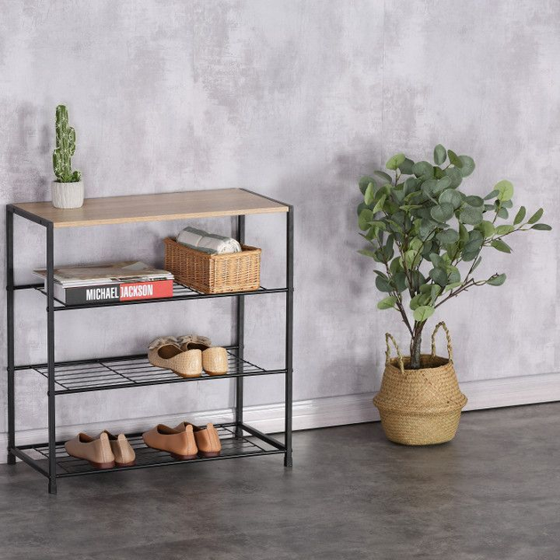 Полиця для взуття ModernHome by Multistore 3 рівні лофт (XJ633063A1) - зображення 8