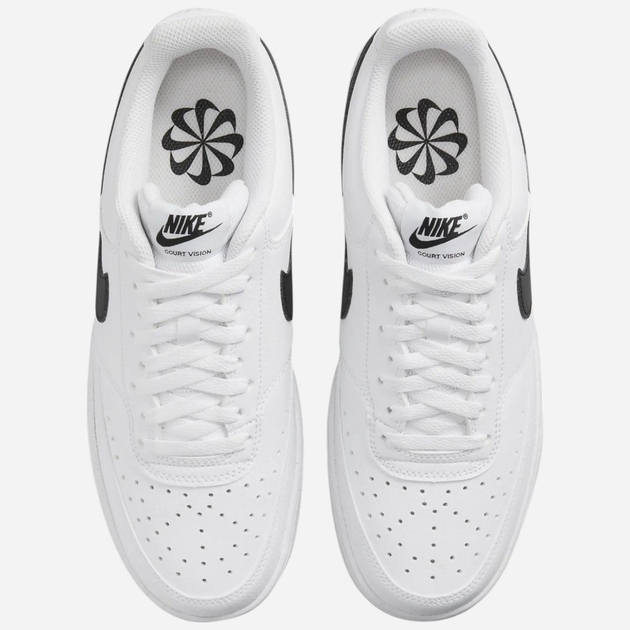 Жіночі кеди низькі Nike W Court Vision Lo Nn DH3158-101 40.5 (9US) Білі з чорним (195237032037) - зображення 5