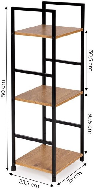 Regał ModernHome by Multistore drewniany 3 półki loft (CWJ302480L WILD OAK) - obraz 8