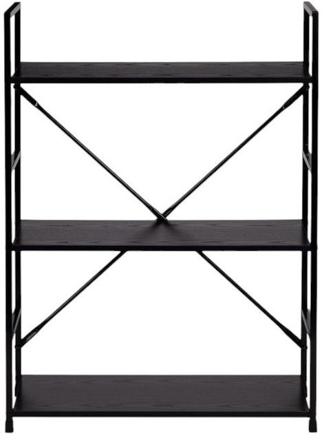 Стелаж ModernHome by Multistore дерев'яний 3 полиці лофт чорний (CWJ602480LG BLACK) - зображення 2