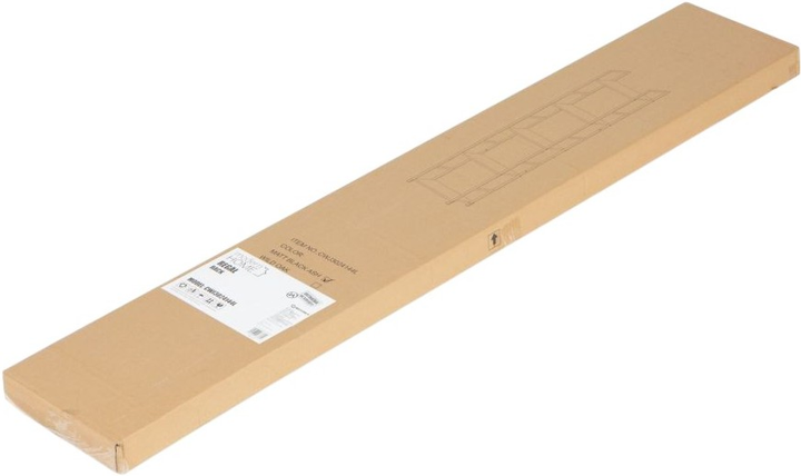 Regał ModernHome by Multistore drewniany 5 półek loft czarny (CWJ3024144L BLACK) - obraz 4