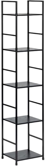 Стелаж ModernHome by Multistore дерев'яний 5 полиць лофт чорний (CWJ3024144L BLACK) - зображення 1