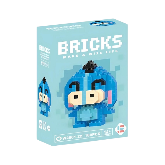 Конструктор фигурка Пиксели BRICKS Иа-Иа Eeyore Winnie The Pooh - изображение 2