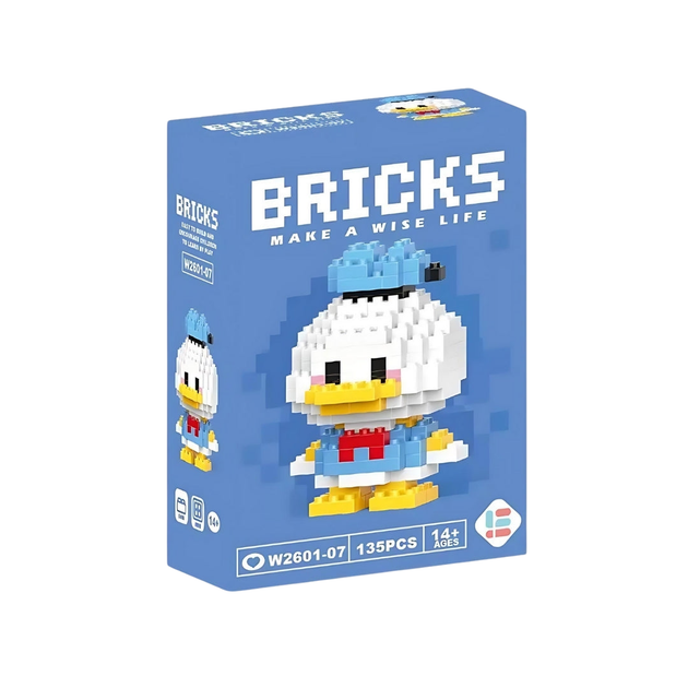 Конструктор фигурка Пиксели BRICKS Дональд Дак Donald Duck