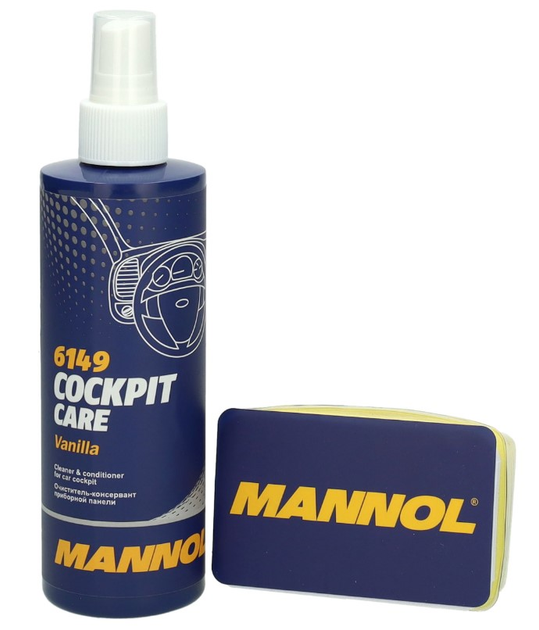 для догляду за панеллю приладів автомобіля Mannol Cockpit Care Vanilla 6149 250 мл (4036021996783) - зображення 1