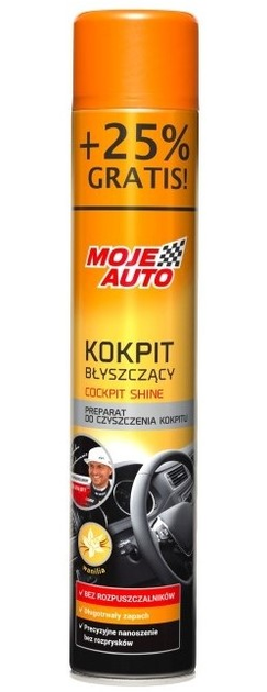 Spray do kokpitu Moje Auto WANILIA Błyszczący 750 ml (5905694001089) - obraz 1