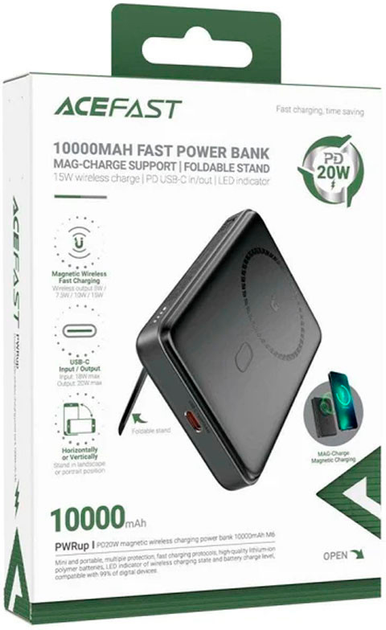 Powerbank Acefast M6 PD20W 10000mAh Black (6974316282600) - obraz 6