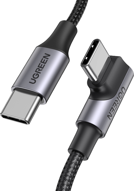 Kabel Ugreen US334 USB-C 2.0 aluminiowy 1 m Czarny (UGR-70643) - obraz 2