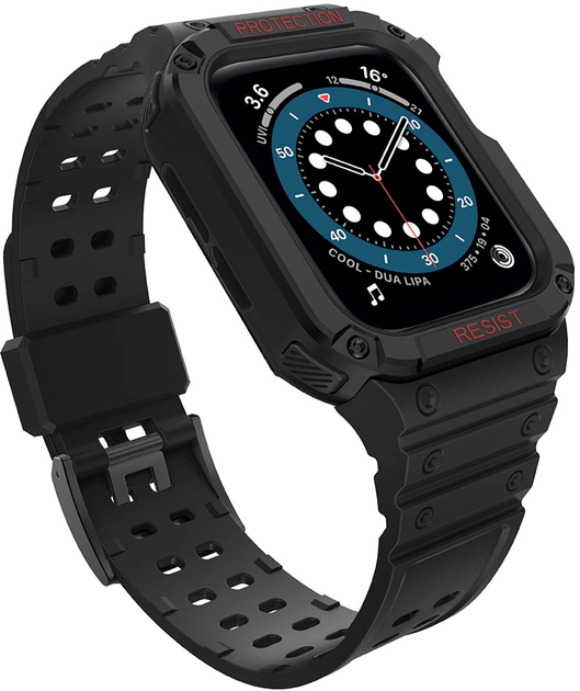 Pasek z etui Hurtel Protect Strap Band do Apple Watch 38/40/41 mm Black (9145576231524) - obraz 2