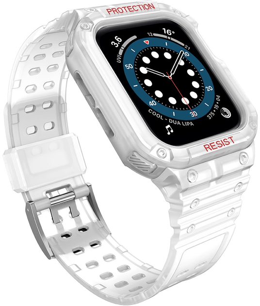 Pasek z etui Hurtel Protect Strap Band do Apple Watch 38/40/41 mm Tranparent (9145576231609) - obraz 2