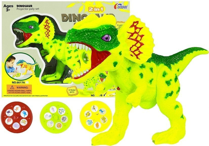 Projektor do rysowania LEAN Toys Dinozaur 2 w 1 (1750) (5905991032441) - obraz 2