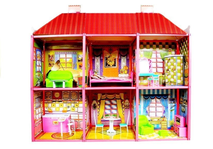 Ляльковий будиночок LEAN Toys з меблями (5905884457450) - зображення 3