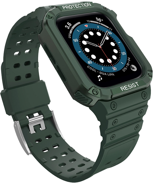 Pasek z etui Hurtel Protect Strap Band do Apple Watch 38/40/41 mm Green (9145576231647) - obraz 2