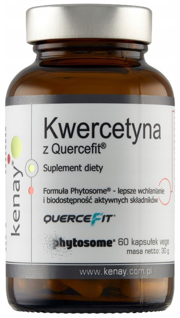 Naturalny suplement diety Kenay kwercytyna z Quercefit 60 kapsułek (5900672154221) - obraz 1