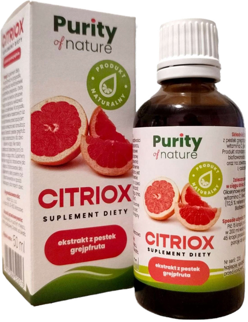Naturalny suplement diety Purity of Nature Ekstrakt z pestek grejpfruta 50 ml (5907086320013) - obraz 1