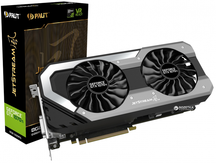 グラフィックボード・グラボ・ビデオカード Palit GeForce GTX 1070 Ti 8GB JETSTREAM Palit「GeForce GTX1070 Ti」搭載カード徹底レビュー 付属OC