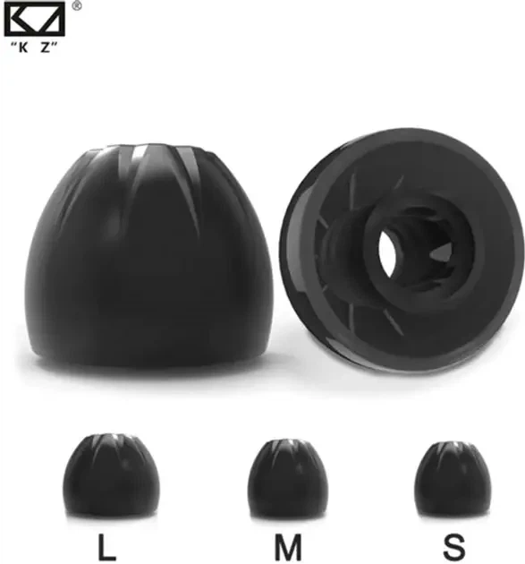Амбушюри силіконові KZ з насічками (3 pairs) - зображення 3
