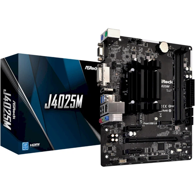 Материнская плата ASRock J4025M - изображение 2