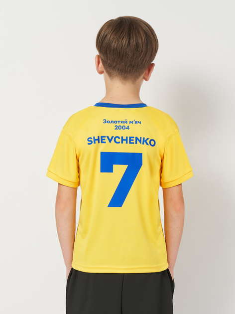 Детская футболка Золотий м'яч SHEVCHENKO Діти 128 см Желтая (4826205054179) 