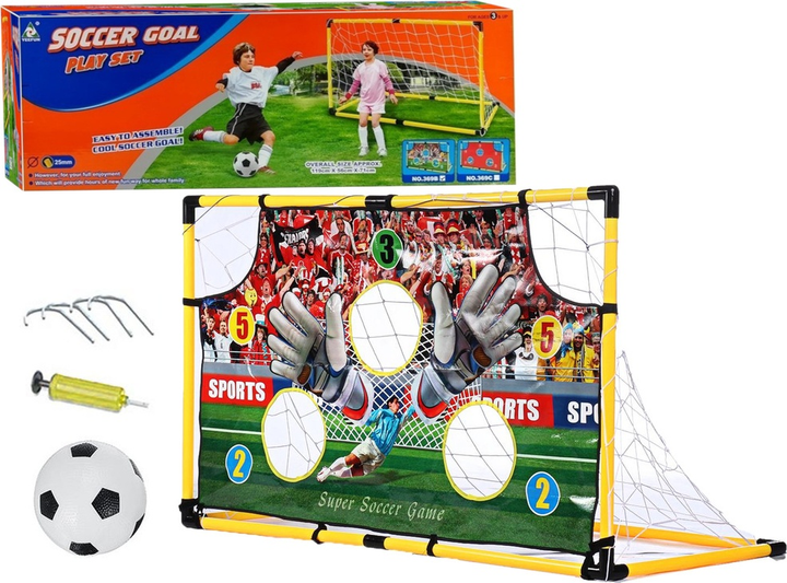 Футбольні ворота LEAN Toys 119 x 56 x 71 см 4480 (5905323211162) - зображення 2