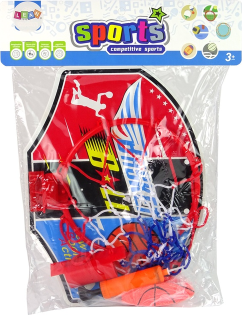 Zestaw do gry w koszykówkę LEAN Toys 12711 (5905214977498) - obraz 4