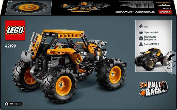 Лего техник с инерционный двигателем Джип Монстер трак Lego Technic DIGatron Monster Jam 42199 - изображение 3
