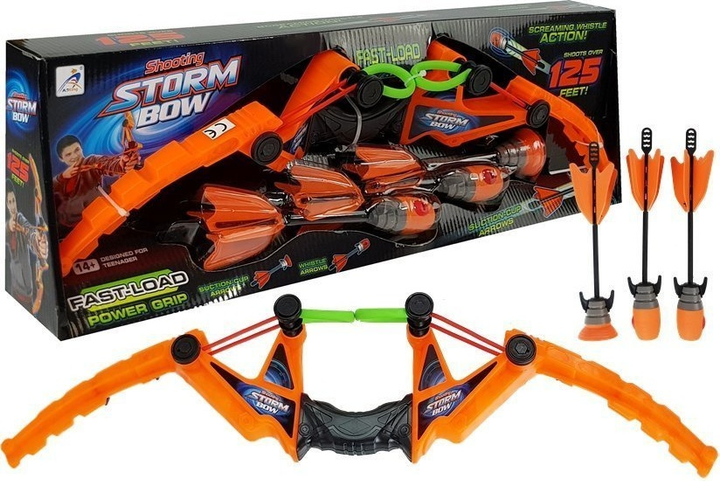 Спортивний лук LEAN Toys 3 стріли 5022 Orange (5907625588799) - зображення 2
