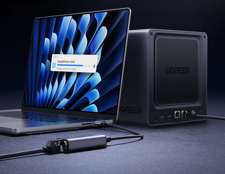  Адаптер Ugreen CM648 USB Type-C - RJ-45 Ethernet 2.5G Grey (AT6941876220526) - зображення 2