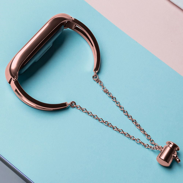 Pasek Hurtel Metal bracelet do Xiaomi Mi Band 3/4/5/6 Pink (9145576225561) - obraz 4