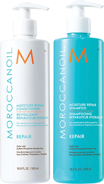 Набір для догляду за волоссям Moroccanoil Repair Шампунь 500 мл + Кондиціонер 500 мл (7290116973586) - зображення 2