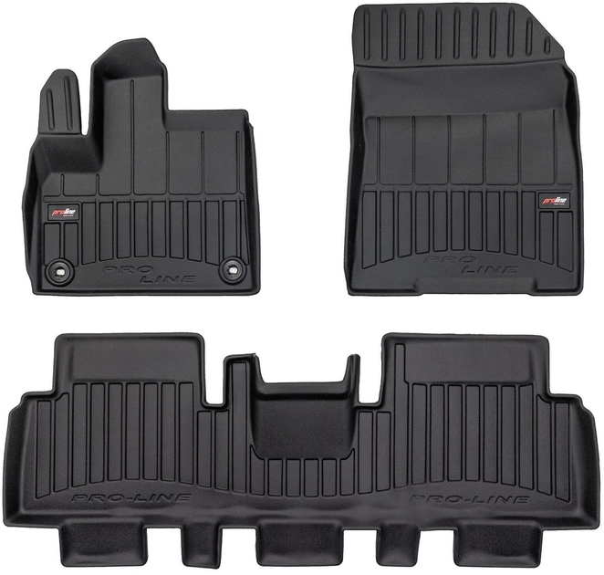 Автомобільні килимки Frogum ProLine 3D Fiat E-Doblo / Peugeot e-Rifter 2022 3 шт (5902643430358) - зображення 1