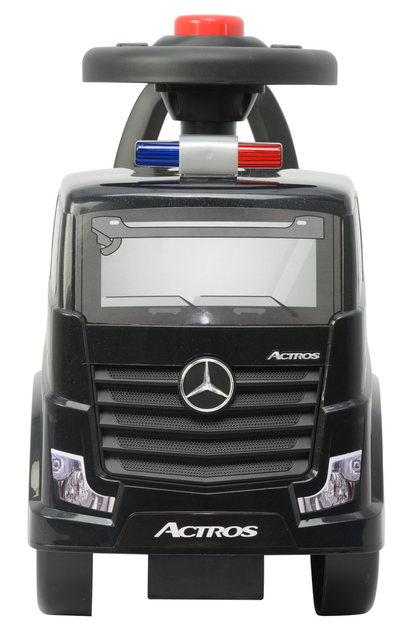 Толокар Lean Cars Mercedes Actros Поліція 3316A Чорний (5905991008842) - зображення 2