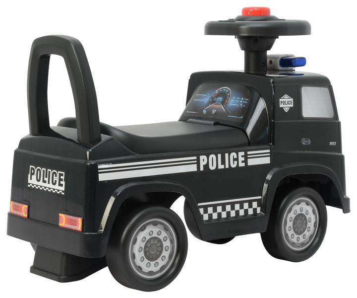 Jeździk Lean Cars Mercedes Actros Policja 3316A Czarny (5905991008842) - obraz 4