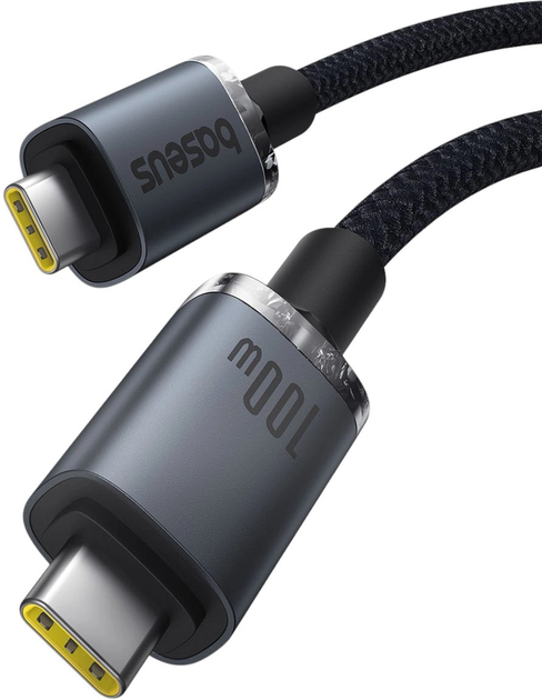 Кабель Baseus Crystal Shine USB Type-C - USB Type-C 1.5 м 100 Вт Black (AT6932172657994) - зображення 4