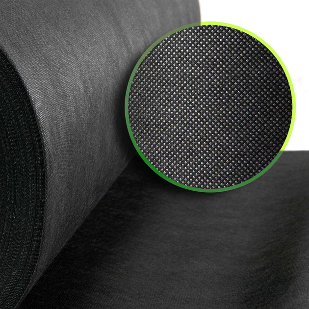 Agrowłóknina ogrodowa Plonos + 50 szpilek 1 m x 50 m 150 g/m2 Czarna (5903890611286) - obraz 5