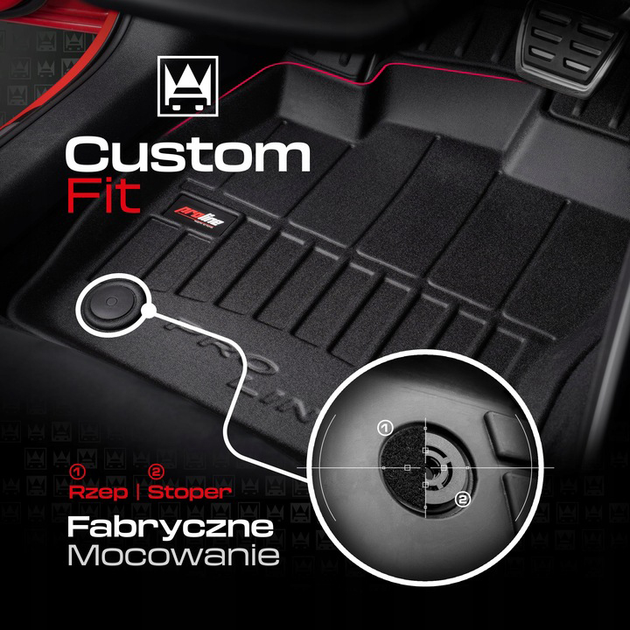 Dywaniki samochodowe Frogum ProLine 3D BMW Seria 5 G60 2023 4 szt (5902643430778) - obraz 6