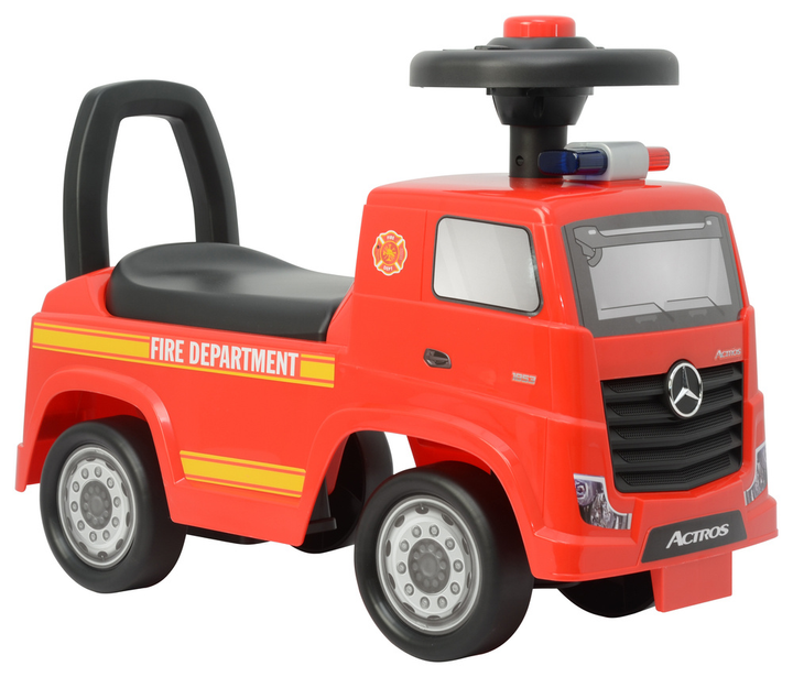 Jeździk Lean Cars Mercedes Actros Straż Pożarna 3316A Czerwony (5905991008835) - obraz 2