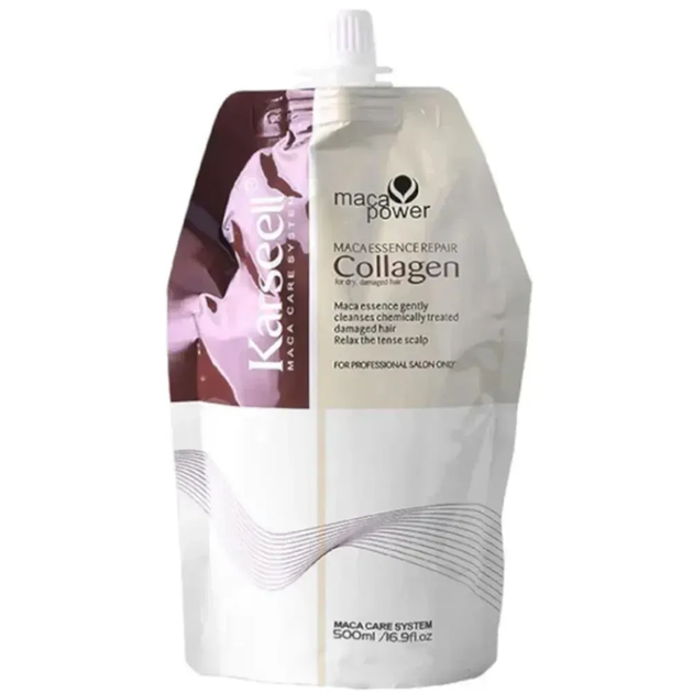 Коллагеновая маска эссенция для восстановления волос Karseell Maca Essence Repair Collagen Hair Mask 500 мл рефил 