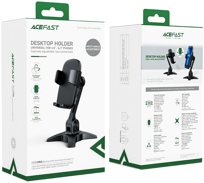 Тримач для телефона Acefast E10 Black (6974316281825) - зображення 5