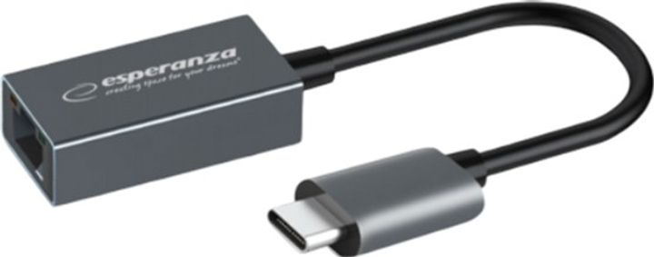 Adapter sieciowy Esperanza Gigabit Ethernet USB-C - RJ-45 (ENA102) - obraz 1