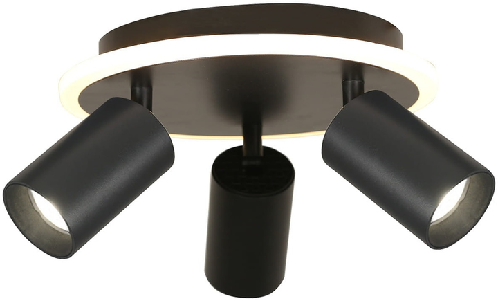 Стельовий світильник Light Prestige Parma LP-0612/3C Round BK - зображення 2