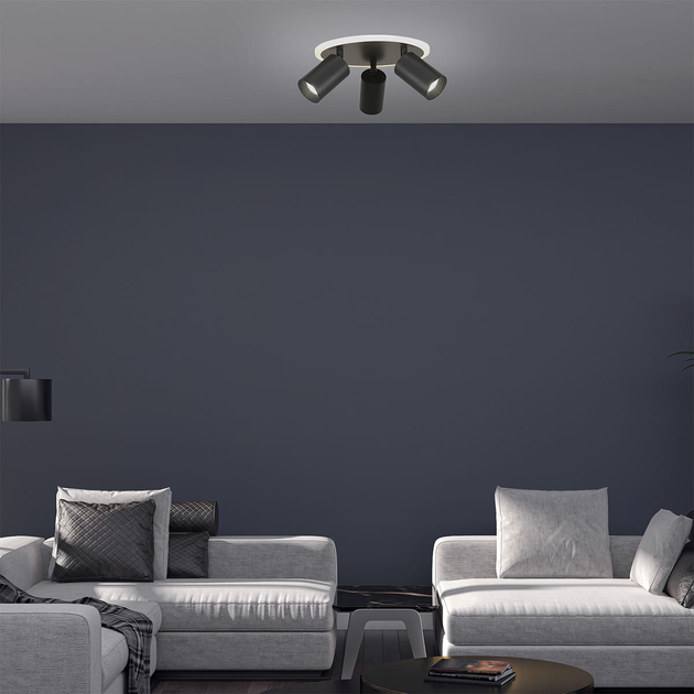 Стельовий світильник Light Prestige Parma LP-0612/3C Round BK - зображення 4