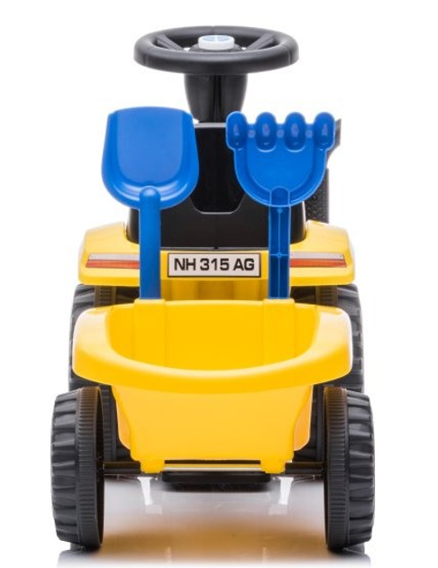 Jeździk Lean Cars Tractor New Holland 658T Żółty (5904204757102) - obraz 6