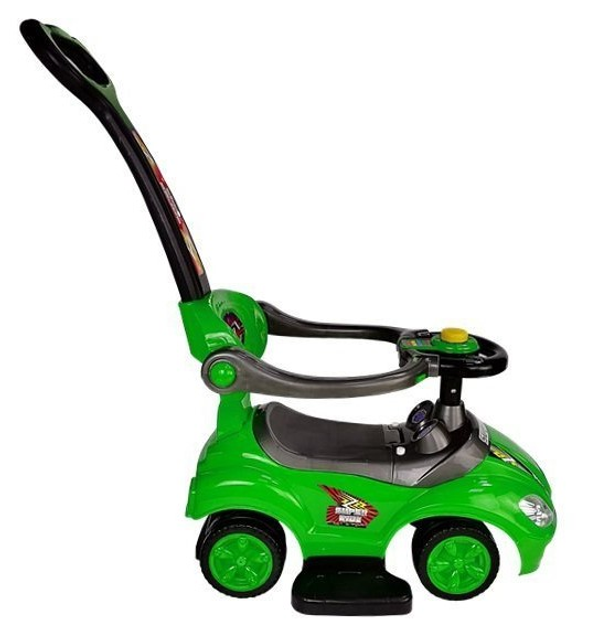 Толокар Lean Cars Mega Car 3 в 1 Зелений (5908275994770) - зображення 3