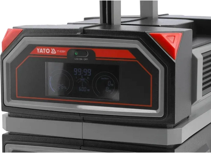 Stacja zasilająca YATO 600 W / 504 Wh / Li-ion (YT-83091) - obraz 3