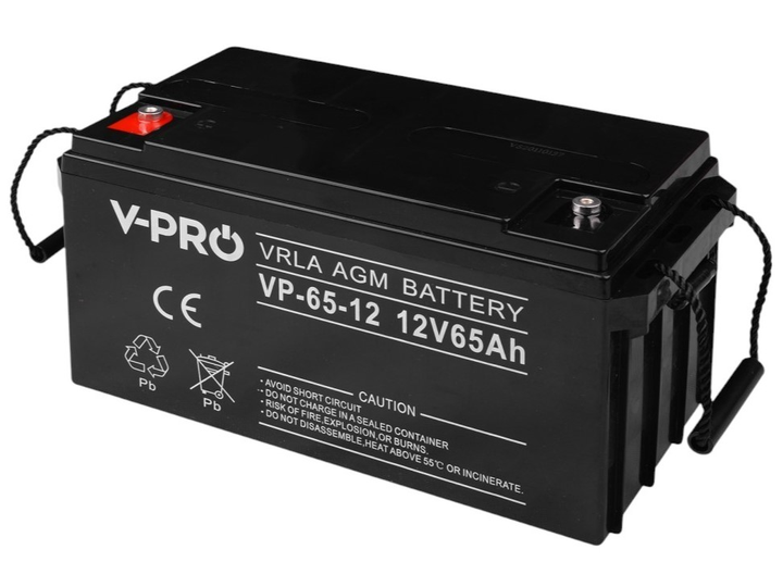 Akumulator Volt Polska AGM VPRO 12V 65 Ah (6AKUAGM065) - obraz 2