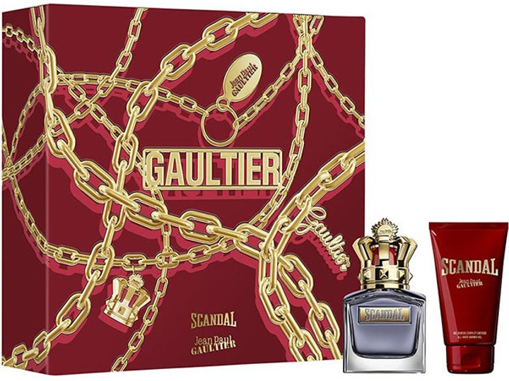 Zestaw męski Jean Paul Gaultier Scandal For Homme Woda toaletowa 50 ml + żel pod prysznic 75 ml (8435415081269) - obraz 2